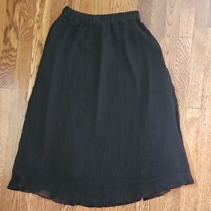Able Black Midi Skirt